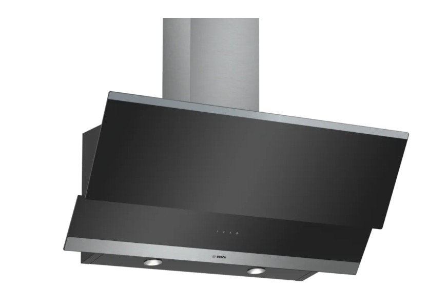 Serie 2 Duvar Tipi Davlumbaz 90 cm Siyah Cam, Siyah