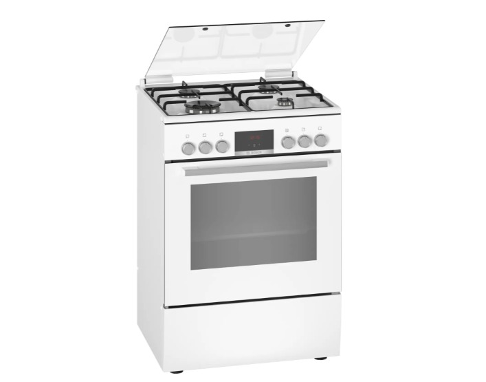 Serie 6 Gazlı/Elektrikli Solo Fırın Beyaz