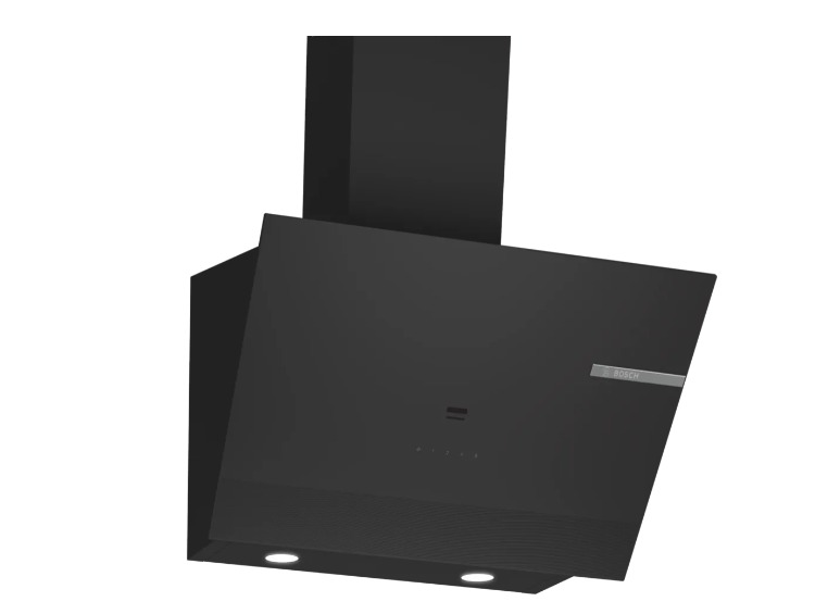 Serie 6 Duvar Tipi Davlumbaz 60 cm Siyah Cam, Siyah