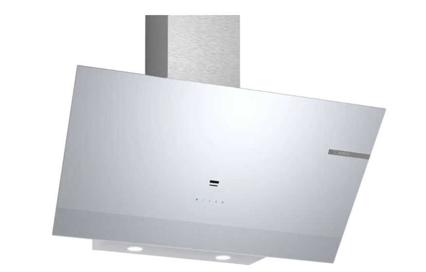 Serie 6 Duvar Tipi Davlumbaz 90 cm Beyaz Cam Yüzey, Beyaz