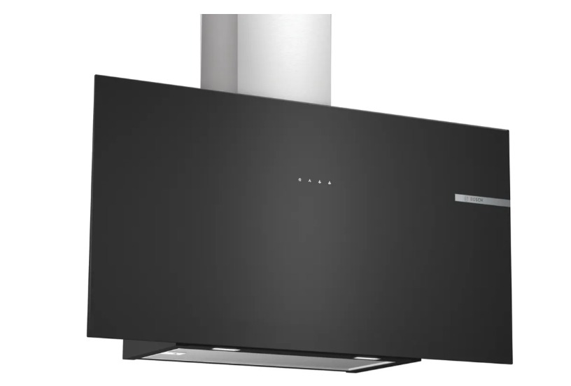 Serie 4 Duvar Tipi Davlumbaz 90 cm Siyah Cam, Siyah