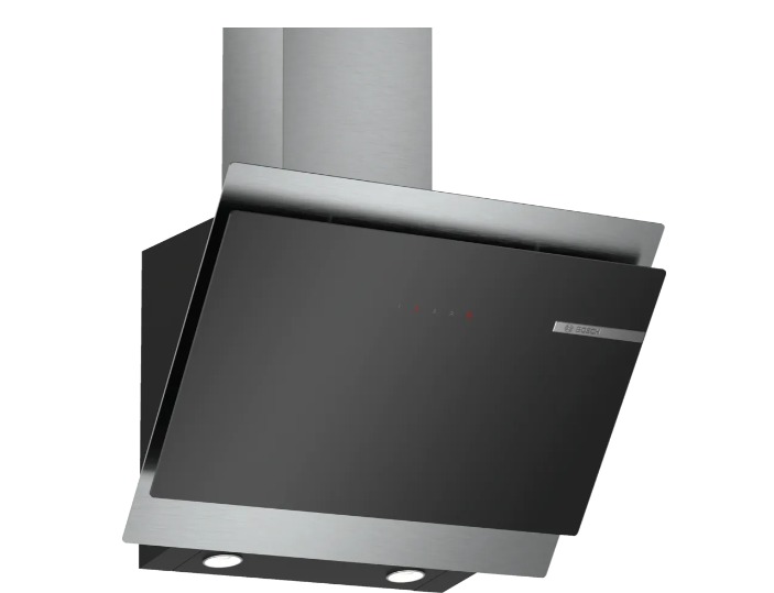 Serie 6 Duvar Tipi Davlumbaz 60 cm Siyah Cam, Siyah