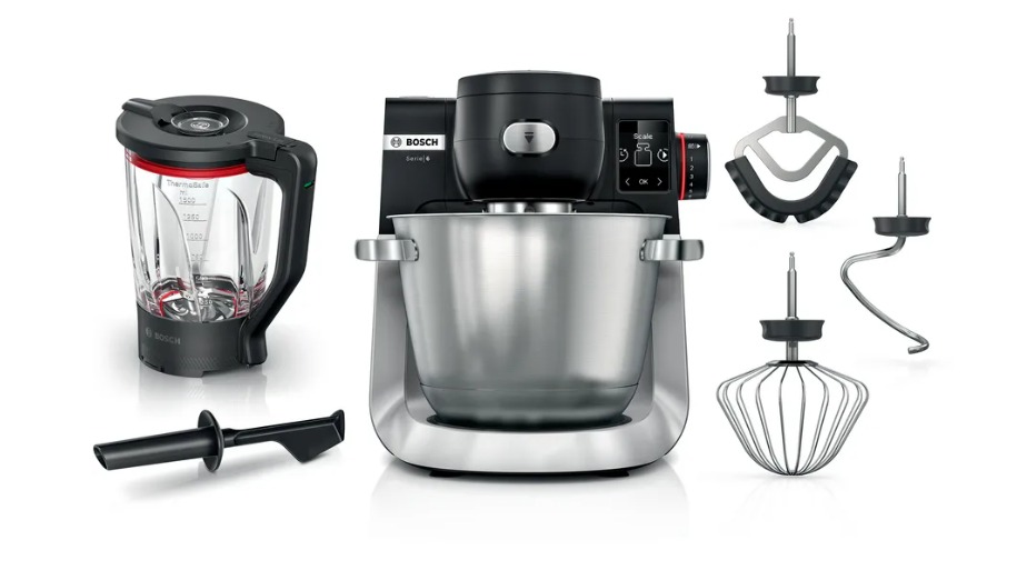 Serie 6 Mutfak Makinesi 1600 W Siyah, Paslanmaz çelik