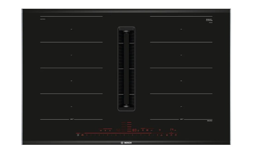 Serie 8 Davlumbaz Entegreli İndüksiyon Ocak,, 80 cm Çerçeveli Montaj